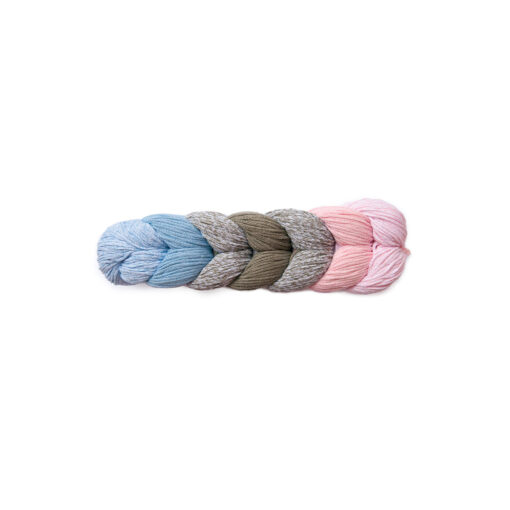 Treccia Mondial Cotone Riciclato 80% Microfibra PL 20% 501 Cielo Salvia Rosa