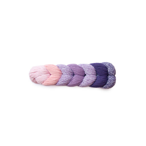 Treccia Mondial Cotone Riciclato 80% Microfibra PL 20% 503 Rosa Lilla Viola