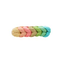 Treccia Mondial Cotone Riciclato 80% Microfibra PL 20% 605 Pastello multicolor