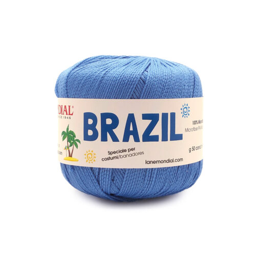Brazil Mondial Microfibra PA 100% 628 Azzurro