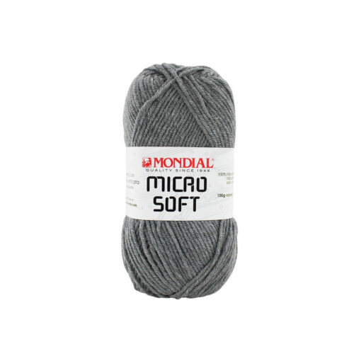 Micro Soft Mondial Microfibra PC 100% Melange Grigio Piombo 189