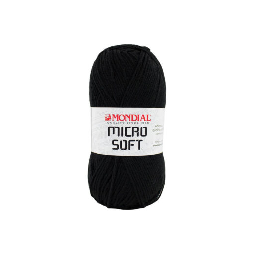 Micro Soft Mondial Microfibra PC 100% Nero 200