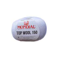 Top Wool 150 Mondial Lana Vergine Merino Fine 100% Bianco 100