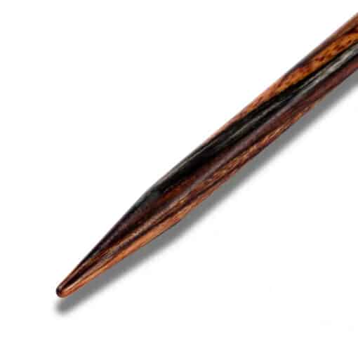 Punte Ferri Circolari Prym Natural in Legno da 8.7 cm dettaglio punta