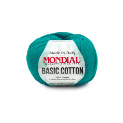 Basic Cotton Mondial Cotone 100% Verde ottanio brillante 047