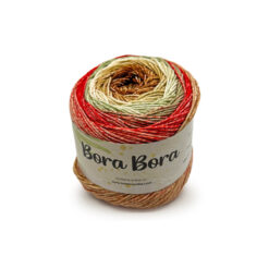 Bora Bora Mondial Cotone Egitto 70% Bambù 30% Beige Marrone Rosso Salvia 922